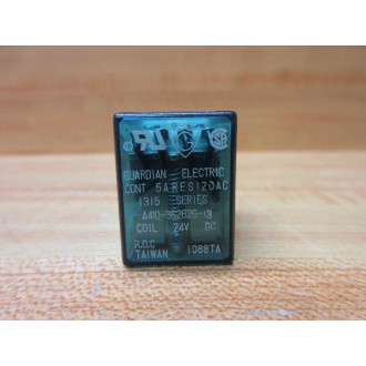 Guardian Electric A410-362626-13-24V DC Relay A410-362626-13-24VDC - Used