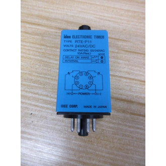 IDEC RTE-P11 Electronic Timer RTEP11 24V Reversible Face Plate - New No Box