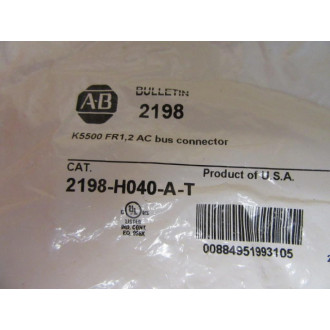 Allen Bradley 2198-H040-A-T AC Bus Connector