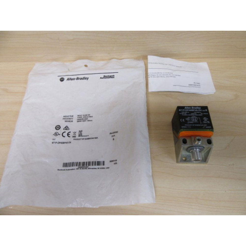 Allen Bradley 871P-DP40BP40-D4 Inductive Proximity Sensor
