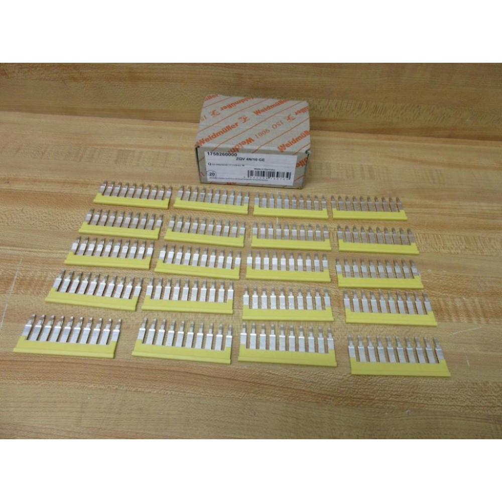 Weidmuller 1758260000 Jumper ZQV 4N10GE (Pack of 20)