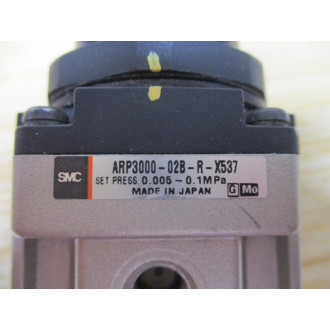 SMC ARP3000-02B-R-X537 Regulator ARP300002BRX537 W Mount - Used