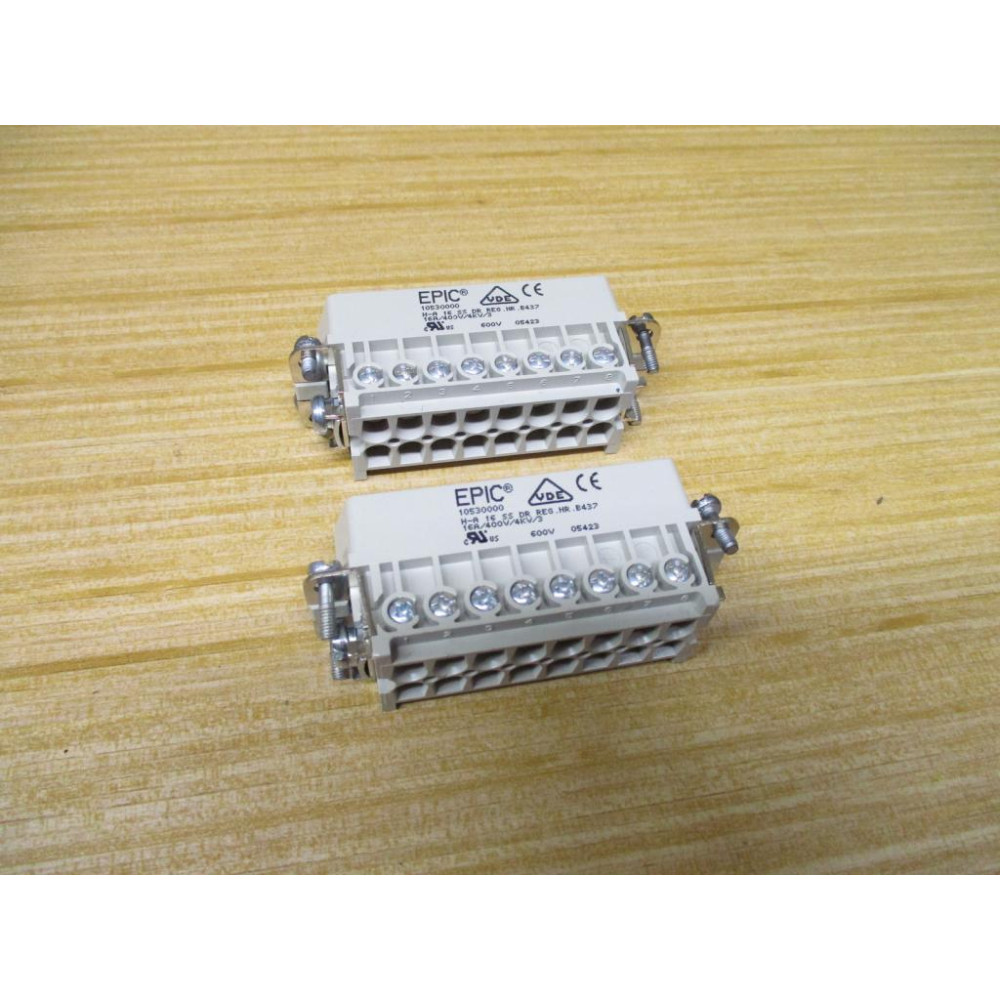 Epic H-A 16 SS Connector 10530000 (Pack of 2) - New No Box