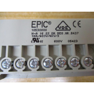 Epic H-A 16 SS Connector 10530000 (Pack of 2) - New No Box