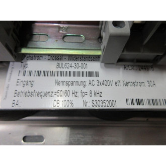 Baumuller BUL624-30-001 Throttle Resistor Unit 244976 - Used