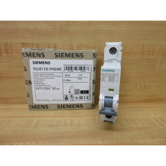 Siemens 5SJ4110-7HG40 Mini Circuit Breaker 5SJ41107HG40