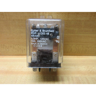 Potter & Brumfield KUP-11D55-48V DC Relay KUP-11D55-48VDC - Used
