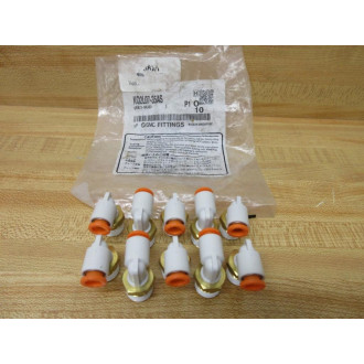 SMC KQ2L07-35AS Male Elbow Fitting 4E1-9UD (Pack of 10)