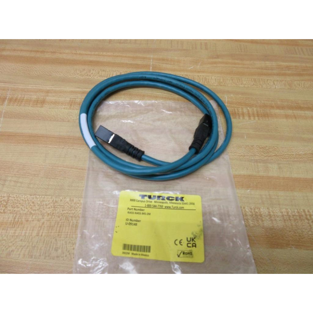 Turck RJ45S RJ45S 845-2M Ethernet Cordset U-09148