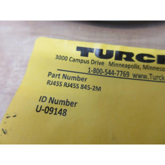 Turck RJ45S RJ45S 845-2M Ethernet Cordset U-09148