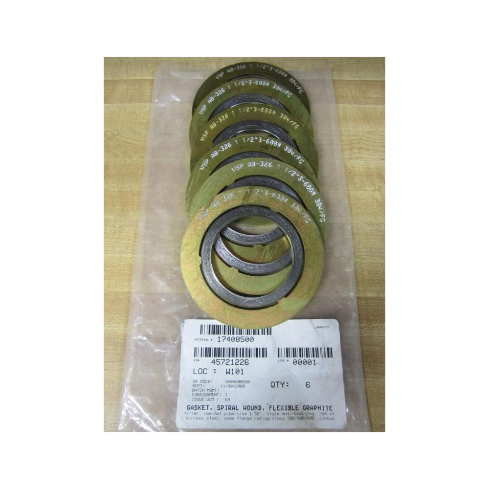 VSP Technologies AB-326 Gasket AB326 (Pack of 6)