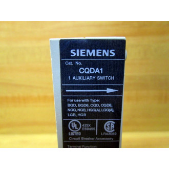 Siemens CQDA1 Auxiliary Switch - Used