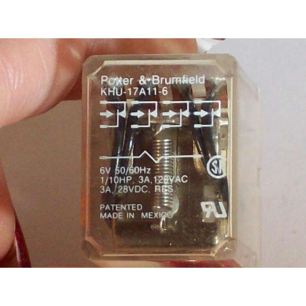 Potter & Brumfield KHU-17A11-6VAC Relay KHU-17A11-6V - New No Box