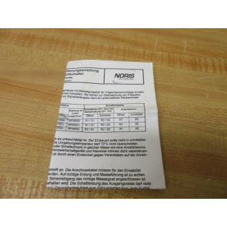 Noris RF502-A2 Limit Switch A60238 0001 WO Hardware - New No Box