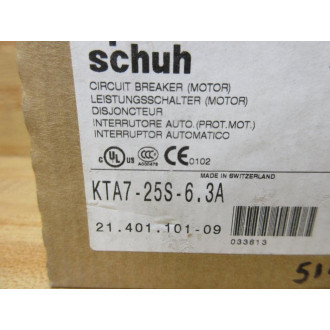 Sprecher + Schuh KTA7-25S-6.3A Circuit Breaker Motor KTA7-25S
