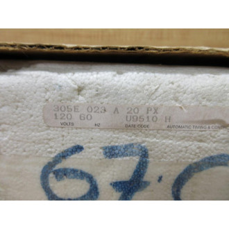ATC 305E-023-A-2-0-PX Electromechanical Timer 305E023A20PX Cracked Housing