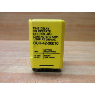Potter & Brumfield CUH-42-30010 Time Delay Relay CUH4230010 - Used