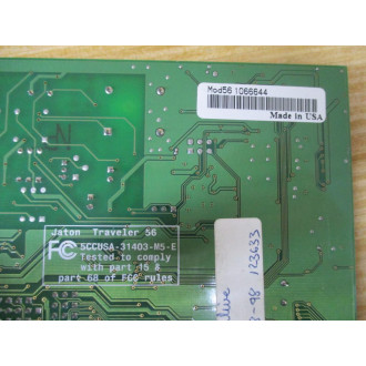 Jaton 6R5DR84 56k ISA Internal Modem Card - Used