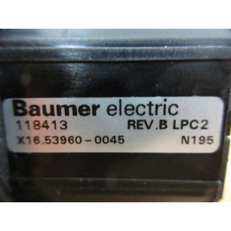 Baumer Electric X16.53960-0045 Photoelectric Sensor X16539600045 - Used