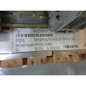 Baumuller BUL625-60-001 Reactor BUL62560001 - Used