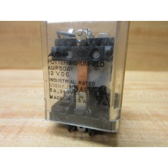 Potter & Brumfield KUP5DA1-12V DC AMF Relay KUP5DA1-12VDC - Used