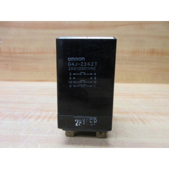 Omron G4J-2242T Relay G4J-2242T-200(220)VAC - Used