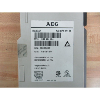 Schneider 140 CPS 111 00 140CPS11100 Power Module 79229 - Used