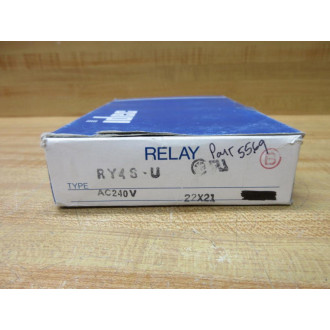 IDEC RY4S-U-AC240V Relay RY4S-U-240V AC - New No Box