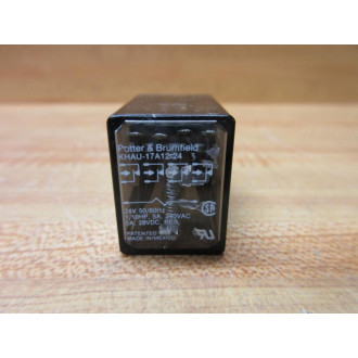 Potter & Brumfield KHAU-17A12-24V DC Relay KHAU-17A12-24 VDC - Used