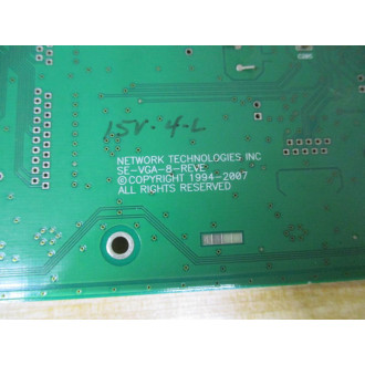 Network Technologies SE-VGA-8-REVE Circuit Board - Used