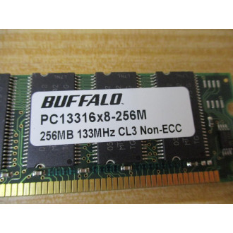 Buffalo PC1316x8-256M 256MB SDRAM Memory Module PC133-256MBCL3 (Pack of 2) - Used