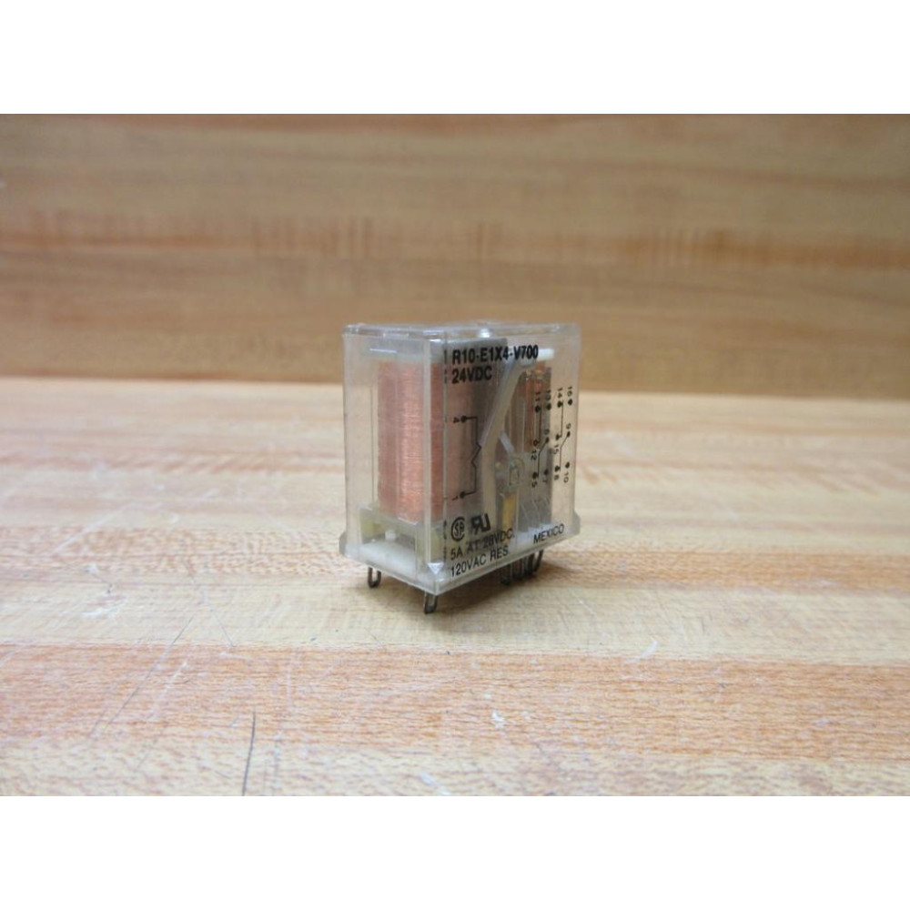 Potter & Brumfield R10-E1-X4-V700 Relay 24VDC R10E1X4V700 - Used