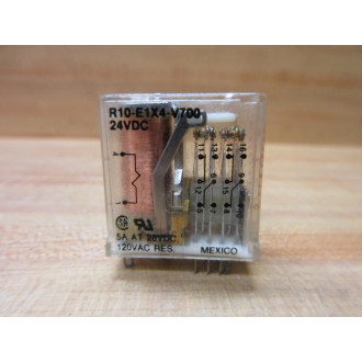 Potter & Brumfield R10-E1-X4-V700 Relay 24VDC R10E1X4V700 - Used