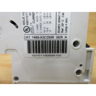 Allen Bradley 1489-A3C250R Industrial Circuit Breaker 1489A3C250R
