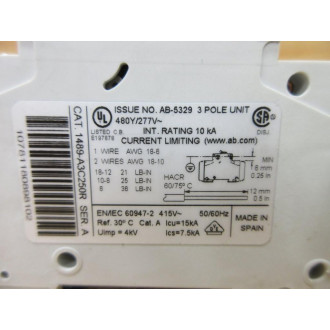 Allen Bradley 1489-A3C250R Industrial Circuit Breaker 1489A3C250R