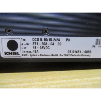 Kniel 271-203-04 Power Supply DCD 5.1015.224 - Used