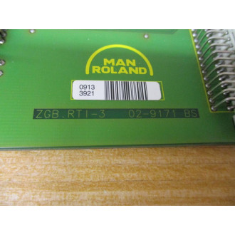 Man Roland 16.86229-0030 Circuit Board Module RTI-3 Chipped Handle - Used