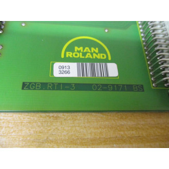 Man Roland 16.86229-0030 Circuit Board Module RTI-3 - Used