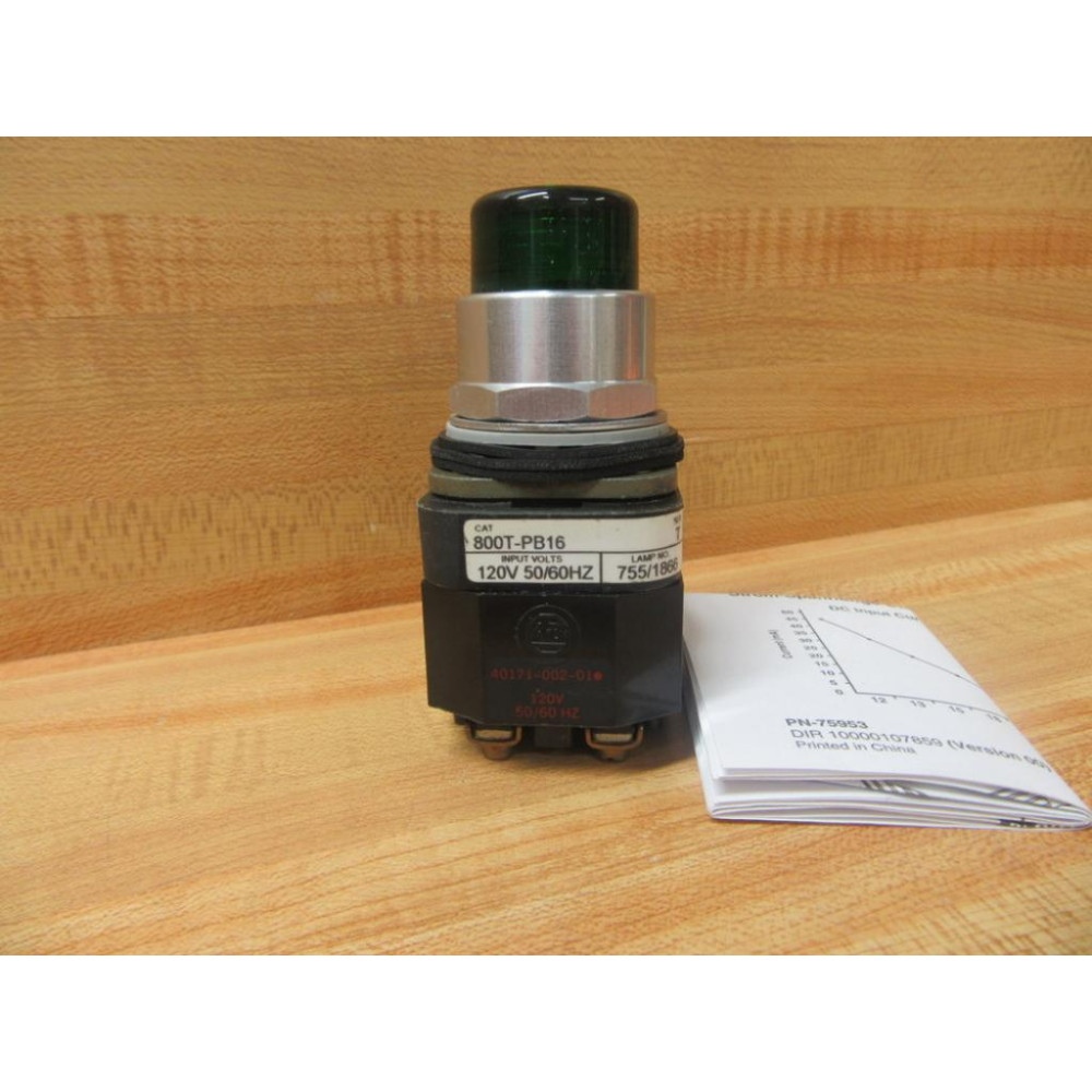 Allen Bradley 800T-PB16G Green Push Button Ser. T - New No Box
