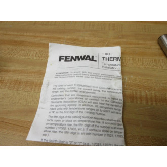 Fenwal 17023-0 Thermoswitch Thermostat 170230