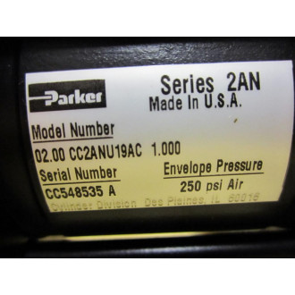 Parker 02.00 CC2ANU19AC 1.000 Cylinder - New No Box