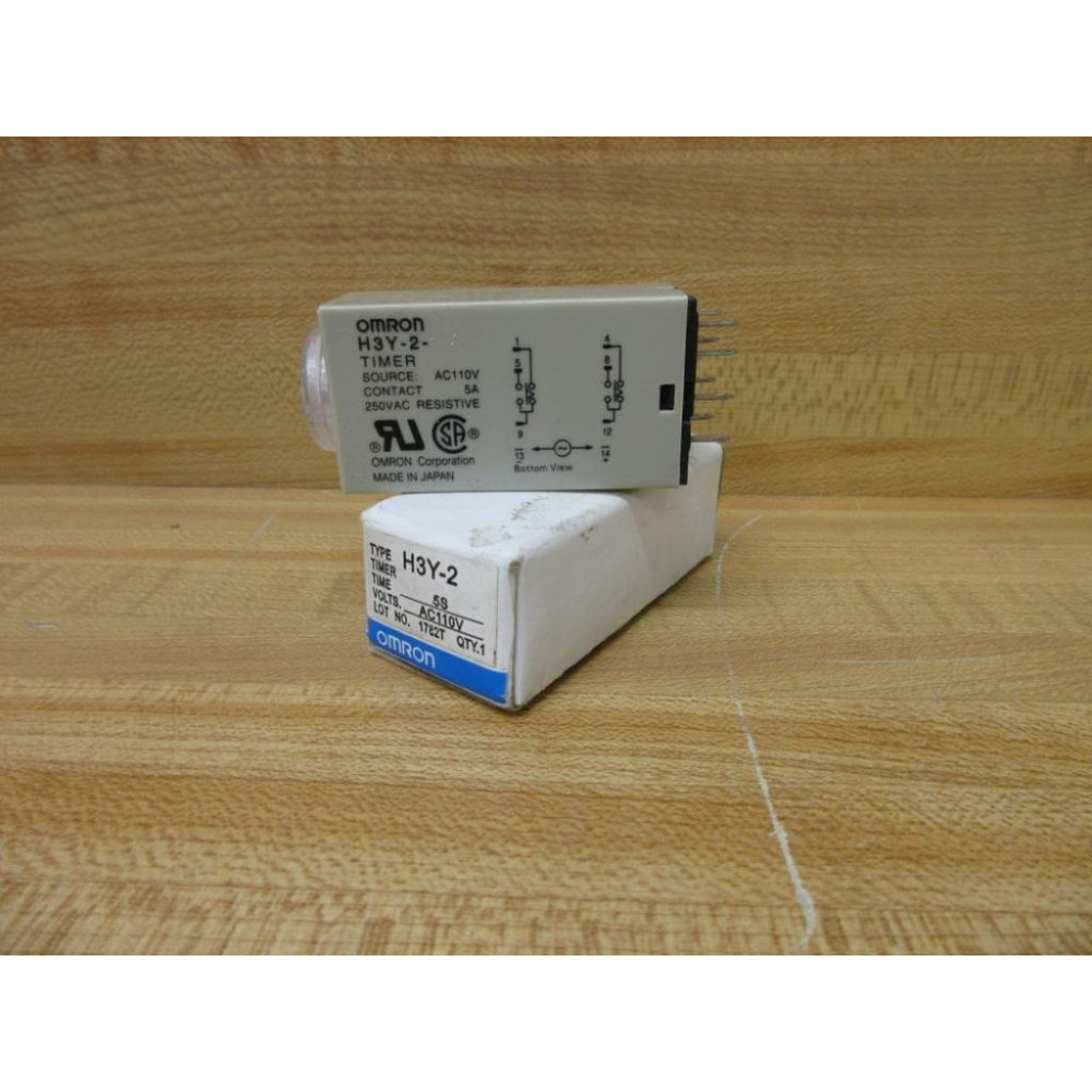 Omron H3Y-2 AC110 5S Timer Relay H3Y-2