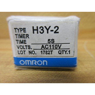 Omron H3Y-2 AC110 5S Timer Relay H3Y-2