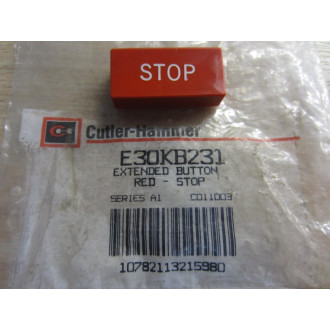Cutler Hammer E30KB231 Eaton Extended Button (Stop)