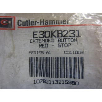 Cutler Hammer E30KB231 Eaton Extended Button (Stop)