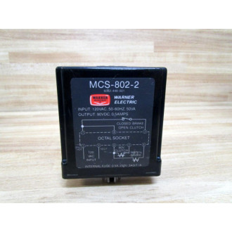 Warner Electric MCS-802-2 Power Supply 6002-448-001 - Used