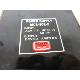 Warner Electric MCS-802-2 Power Supply 6002-448-001 With Instructions - New No Box