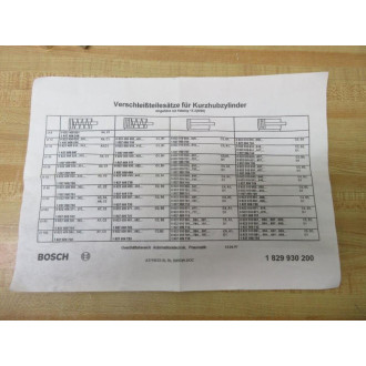 Rexroth Bosch 1.827.009.712 Seal Kit 1827009712