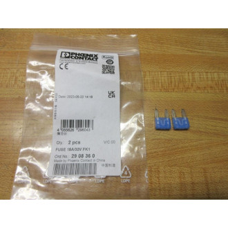 Phoenix Contact 15A32V FK1 Fuse 2908360 (Pack of 2)