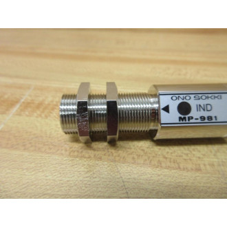 Ono Sokki MP-981 Electromagnetic Rotation Detector MP981
